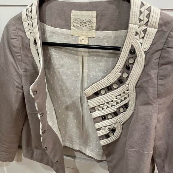 BOGO! Anthropologie Cidra cropped embellished jacket - Picture 6 of 6
